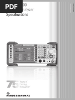 Specifications: R&S®EVS300 ILS/VOR Analyzer