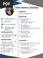 Lordy Jessah B. Aggabao: Eligibility