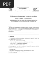 Finite Graphs Have Unique Symmetric Prod