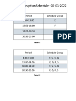 02-03-2022 Power Interruption Schedule