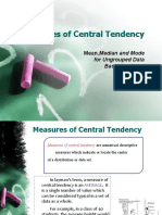 Measures of Central Tendency: Mean, Median and Mode