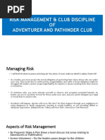 Risk Management and Discipline