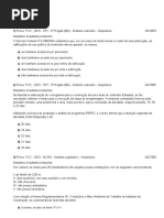 ARQUITETURA Questões FCC MUITO DIFICIL...