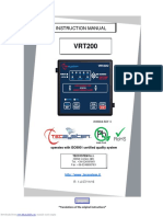 Instruction Manual: Operates With ISO9001 Certified Quality System