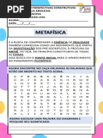 Filosofia Metafísica 1º Bim