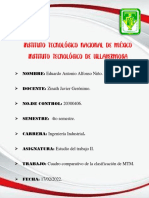 Cuadro Comparativo de La Clasificación de MTM Según Libro de Niebel