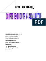 Alcalimetrie TP N°4