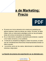 Mezcla de Marketing - Precio