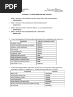 Proteins - Functions and Structure (Alcantara, Jhonalyn B.) BSP 2-7