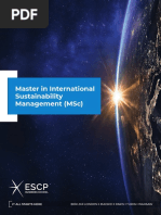 MSC International Sustainability Management ESCP Business School