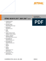 STIHL HS 81 R, 81 T, 86 R, 86 T: Ersatzteilliste Spare Parts List Liste Des Pièces