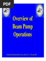 Overview of Beam Pump Operations