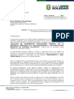 Oficio de Traslado para Preservacion de Orden Interno Art. 51 Cdu