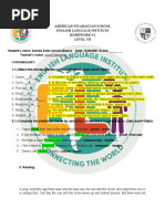 American Nicaraguan School English Language Institute Homework # 2 Level Vii