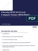 Choosing OCR AS/A Level Computer Science (H046/H446)