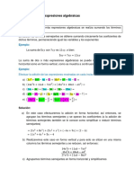 Operaciones Expresiones Algebraicas