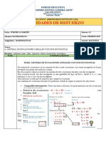 Actividades de Refuerzo - Primero Bgu S4