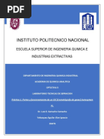 Práctica 1. Partes y Funcionamiento de Un CG (Cromatógrafo de Gases) Autosystem XL VELAZQUEZ AGUILAR ALAN IGNACIO