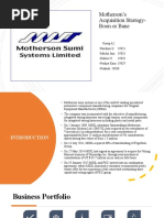 Motherson's Acquisition Strategy-Boon or Bane