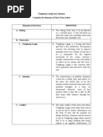Tungkung Languit and Alunsina Activity (Element of A Short Story)