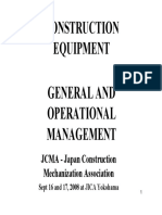 1 Construction Equipment General and Operational Management 