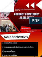 Conduct Competency Assessment: Module 7: TESDA: Trainers Methodology Lesson 29