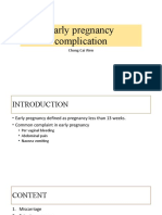 Early Pregnancy Complication