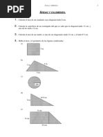 Matemáticas.4º ESO - Áreas y Volúmenes - Problemas Con Solución