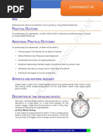 Experiment - 04 - Simple Pendulum