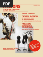 Parsons The New School For Design / Summer 2011 CE Catalog