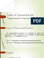 Limits of Exponential and Trigonometric (Basic Calculus)