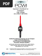 PCWI DCCREST High Voltage Pulse Crest Meter Instruction Manual