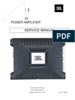 Service Manual: 1 Channel Power Amplifier