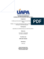 Tarea 4 de Formulación de Proyecto