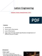 Illumination Engineering: Utilization, Traction, Heating & Drives - Unit-1