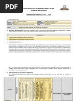 5to - 4ra EXPERIENCIA DE APRENDIZAJE MATEMÁTICA