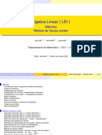 Slides Amarelos Matrizes Matrizes e Operacoes e Gauss-Jordan