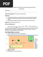 Title of The Experiment: Objectives