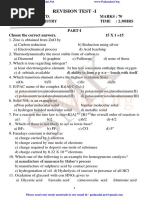 12th Chemistry - Revision Test 1 Model Question Paper - English Medium PDF Download