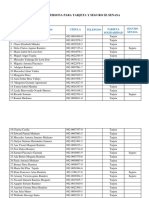 Listado de Persona para Tarjeta y Seguro de Senasa PRM