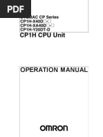 CP1H Operation Manual