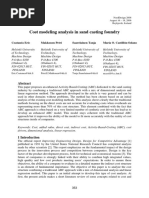 Cost Modeling Analysis in Sand Casting Foundry: Coatanéa Eric Makkonen Petri Saarelainen Tanja María O. Castillón-Solano