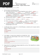 HKCCCU Logos Academy Physics Worksheet - Chapter 2 Electric Circuit 2.1 Electric Current