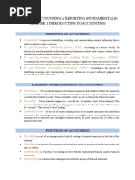 Financial Accounting & Reporting (Fundamentals) Chapter 1 Introduction To Accounting