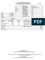 Concentrix Services India Private Limited Payslip For The Month of September - 2021