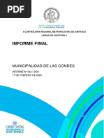 Auditoria Contraloría A Municipalidad de Las Condes