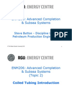 ENM206: Advanced Completion & Subsea Systems: Steve Button - Discipline Leader Petroleum Production Engineering