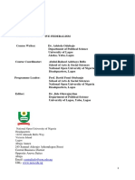 Pol322 Comparative Federalism