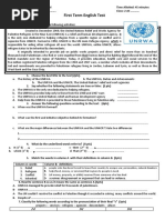 UNRWA 2AS Test Scientific 2021