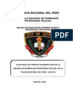 Plan Anual de Trabajo Académico 2022 - Eestp-Pnp-Iquitos